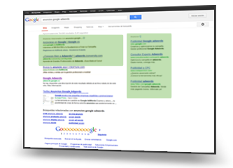 Resultados de pago en Google